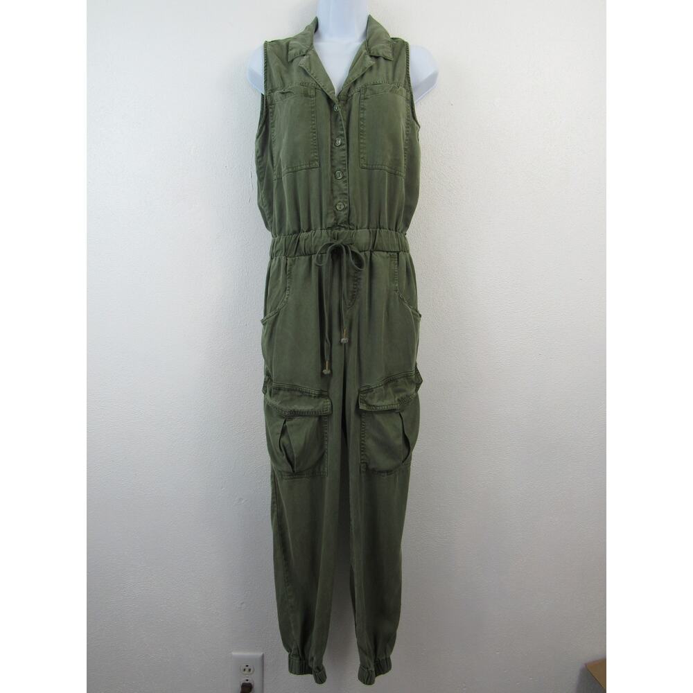 Young Fabulous & Broke Grayson Jumpsuit in Cadet Pigment XS Green - Picture 2 of 6
